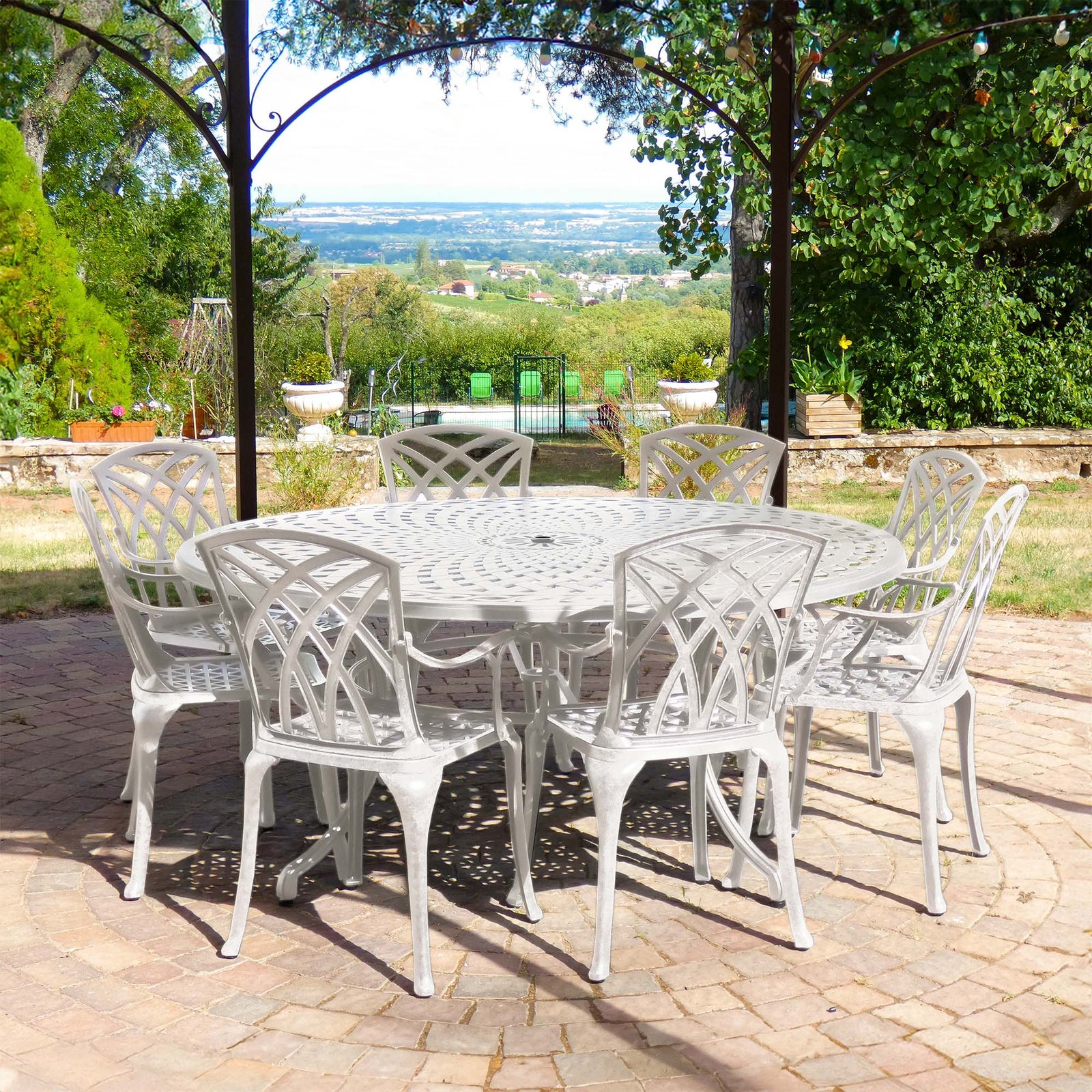 Table Olivia (ensemble 8 personnes)