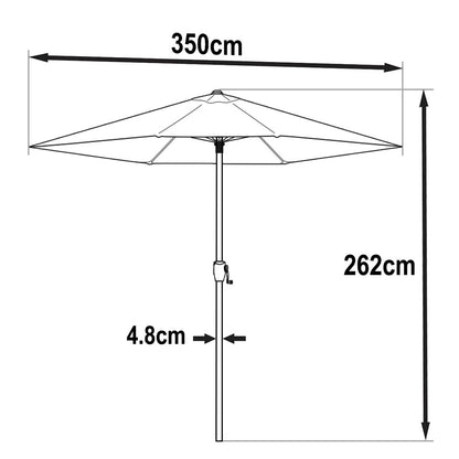 Parasol 3,5m - Vert