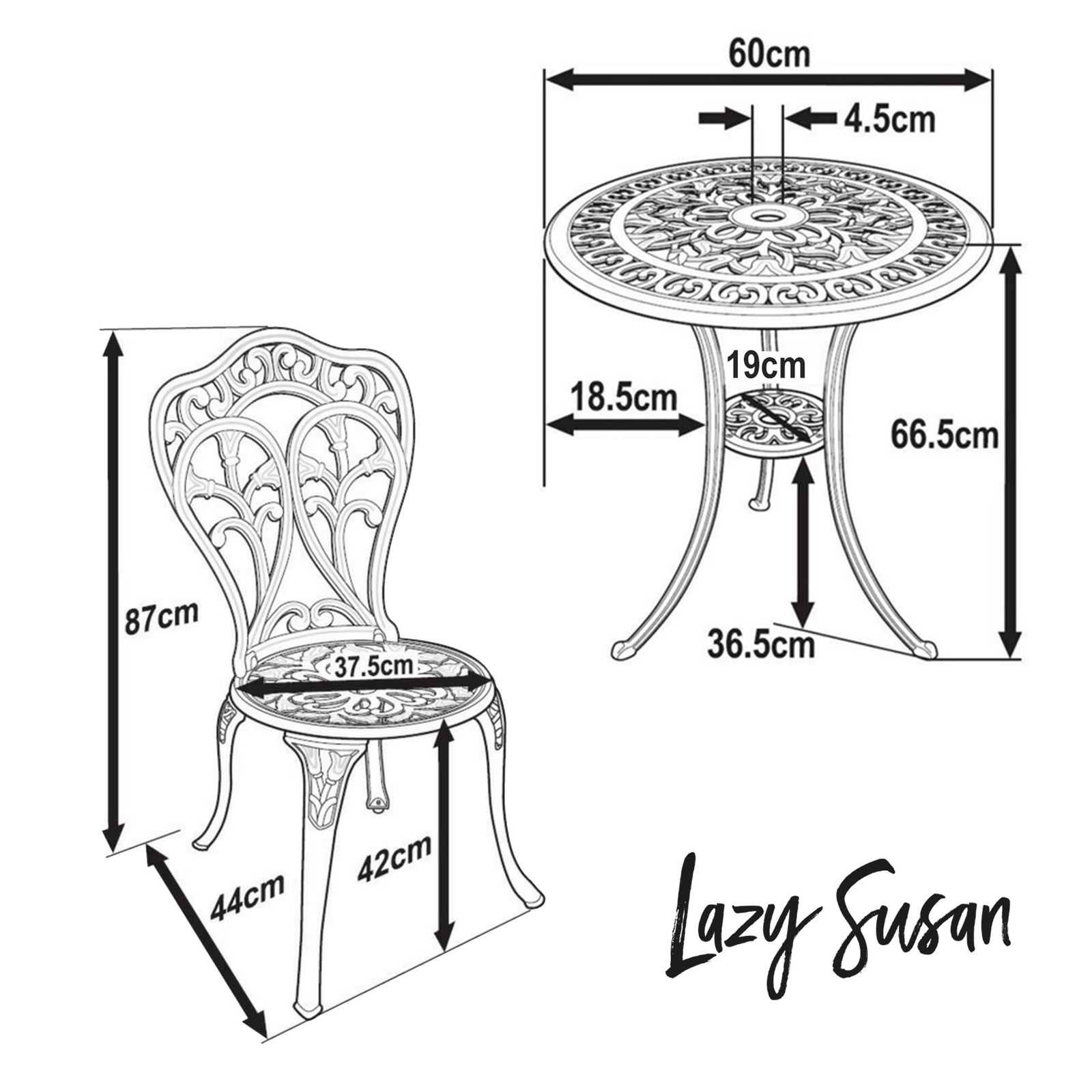 Ensemble bistrot Tulip (2 personnes)