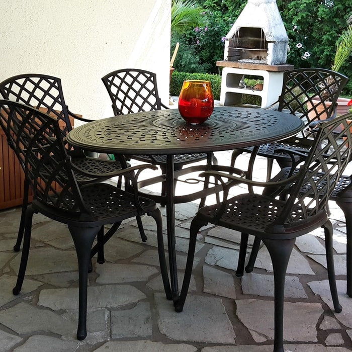 Table Emily (ensemble 6 personnes)
