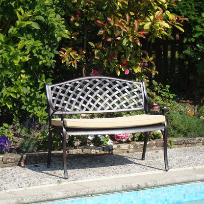 Coussin de banc Lattice - Beige