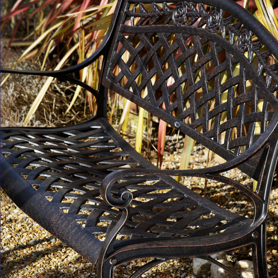 Banc Rose - Bronze Ancien