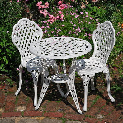 Chaise Bistrot Rose - Blanc
