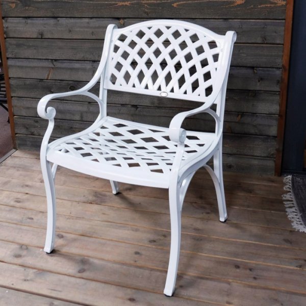 KATE fauteuil de jardin - Blanc