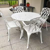 Aperçu: Table LISA - Blanc (ensemble 4 personnes)