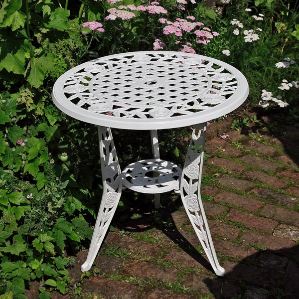 White_Rose_Bistro_Table_Cast_Aluminium_Garden_Furniture_1