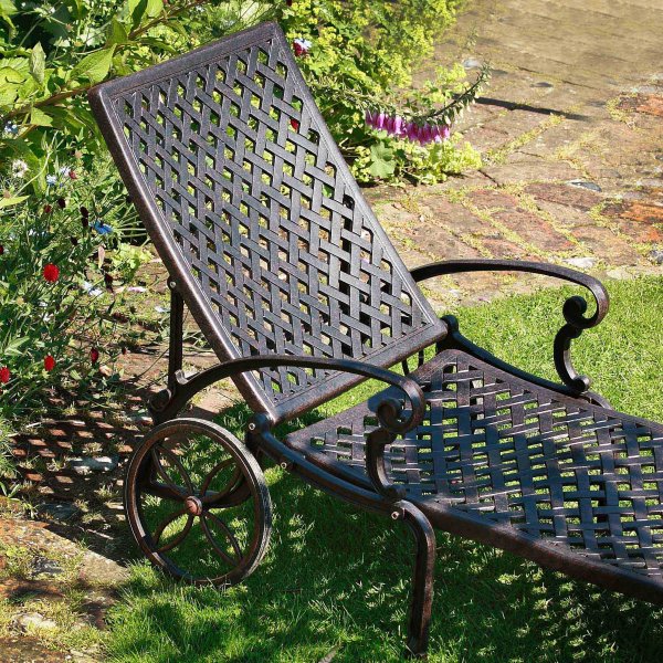 Chaise Longue Stella - Bronze Ancien