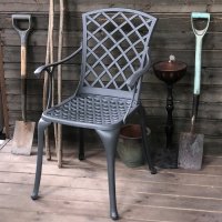 Aperçu: EMMA KD chaise de jardin - coloris ardoise