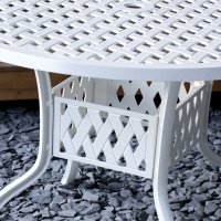 Aperçu: White 4 seater aluminium garden furniture set 9