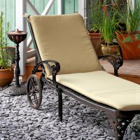 Aperçu: Stone garden sunlounger cushion 2