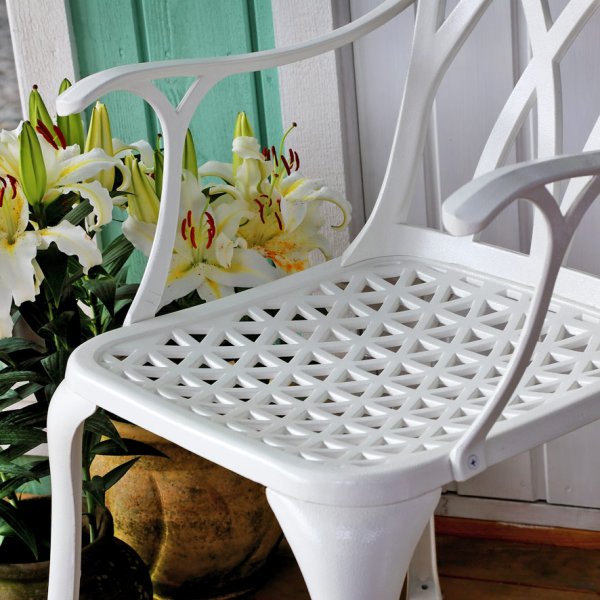 White_April_Self_Assembly_Metal_Garden_Chair 5