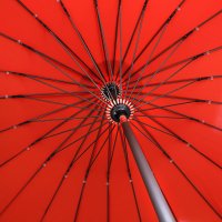 Aperçu: 2.5m red garden parasol 2