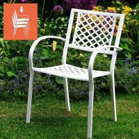 JANE chaise de jardin - Blanc